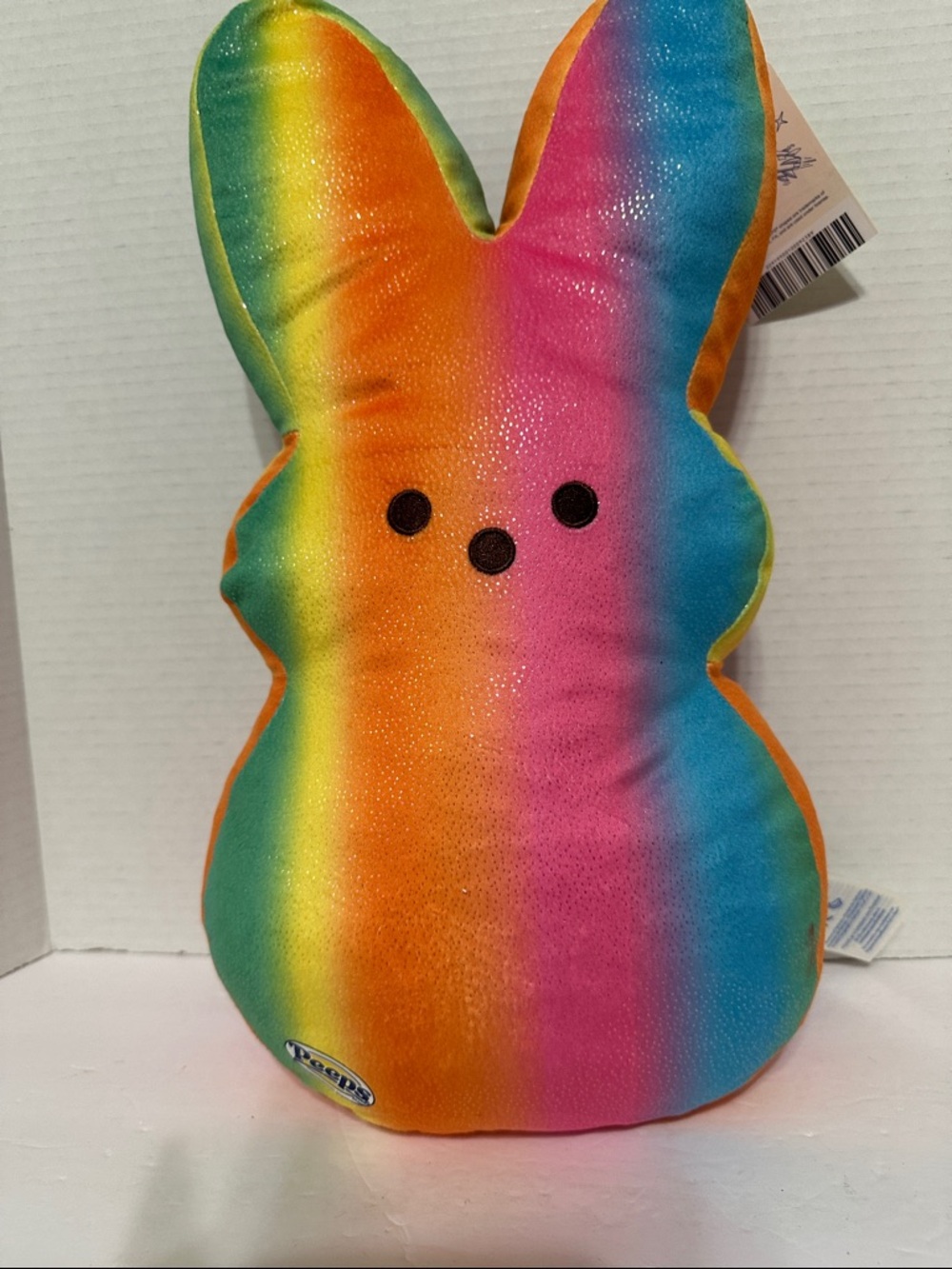 Build-a-Bear Peeps Rainbow Bunny Plush Stuffed Animal with Glitter Sheen